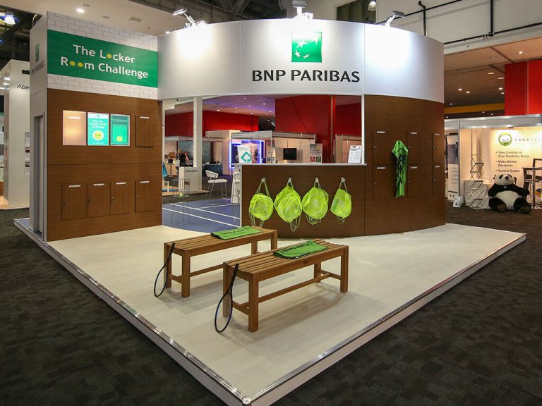 BNP Parisbas PLSA annual conference Exhibition Stand