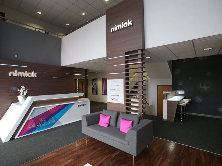 Nimlok UK reception area interior
