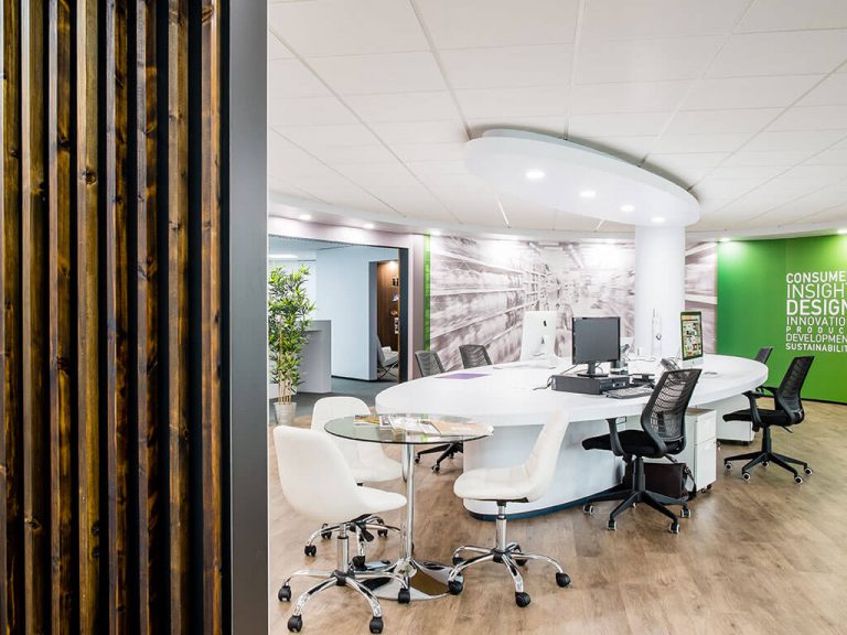 Americk Packaging Designer Area revamped interior - side view